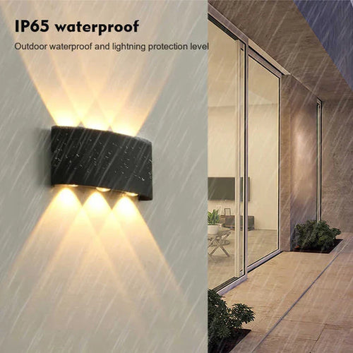 Aluminum LED Wall Light IP65 Waterproof Up/Down Wall Sconce, Outdoor & Indoor 2W-12W for Garden Patio Porch Bedroom Living Room Stairs