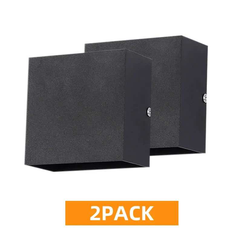 LED Up-Down Wall Sconces 2-Pack 6W - Modern Indoor Wall Lights for Living Room Hallway Bedroom