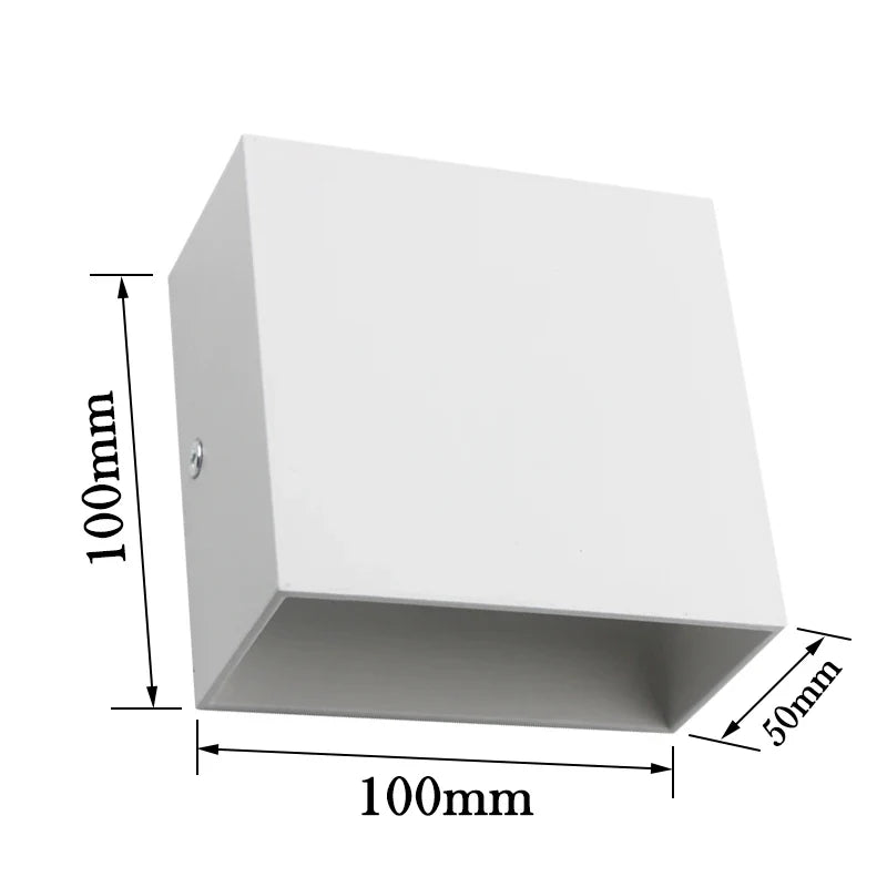 LED Up-Down Wall Sconces 2-Pack 6W - Modern Indoor Wall Lights for Living Room Hallway Bedroom